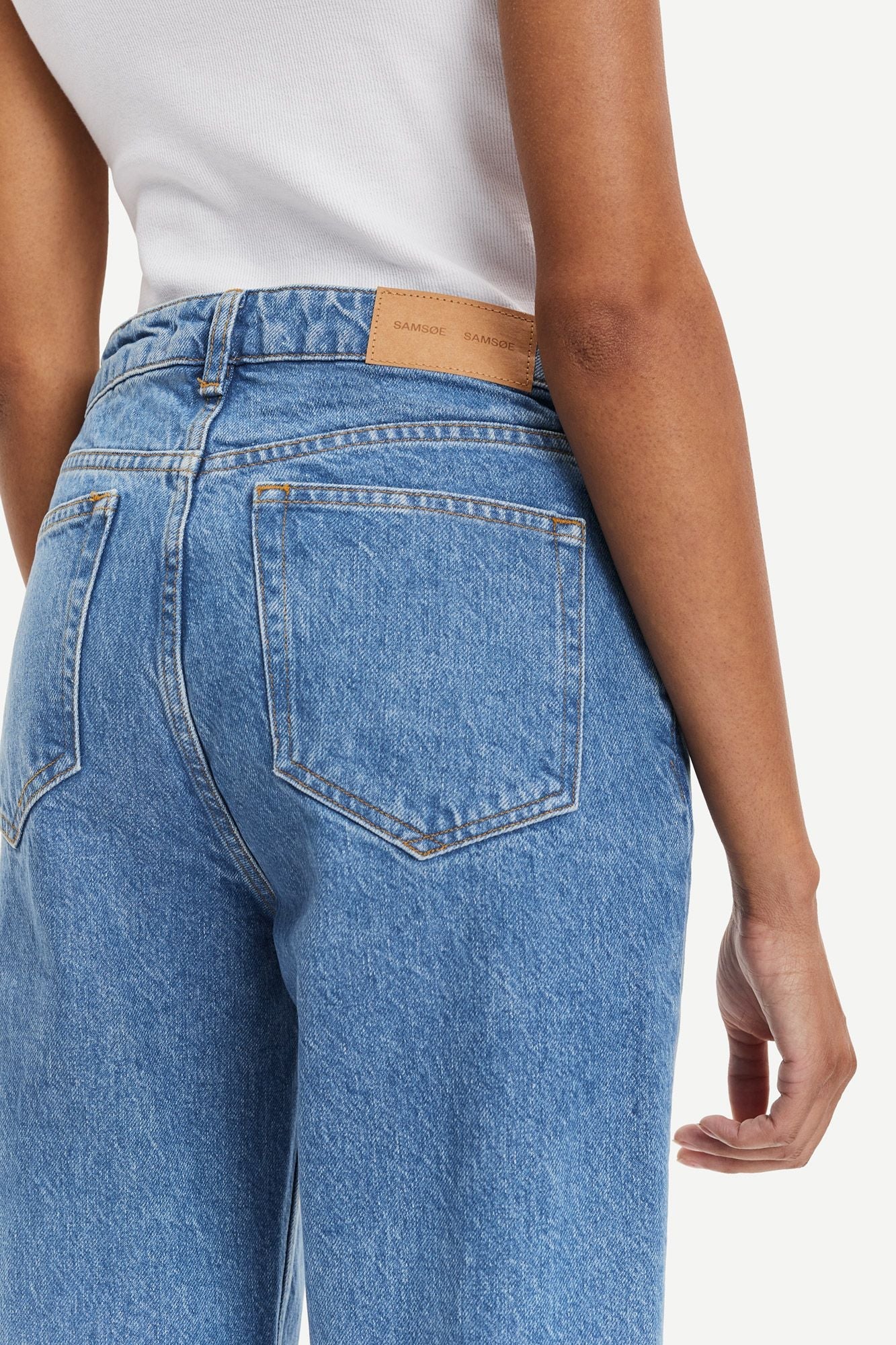 Jean droit en tencel, coton bio et recyclé | bleu clair "marianne jeans mid blue"