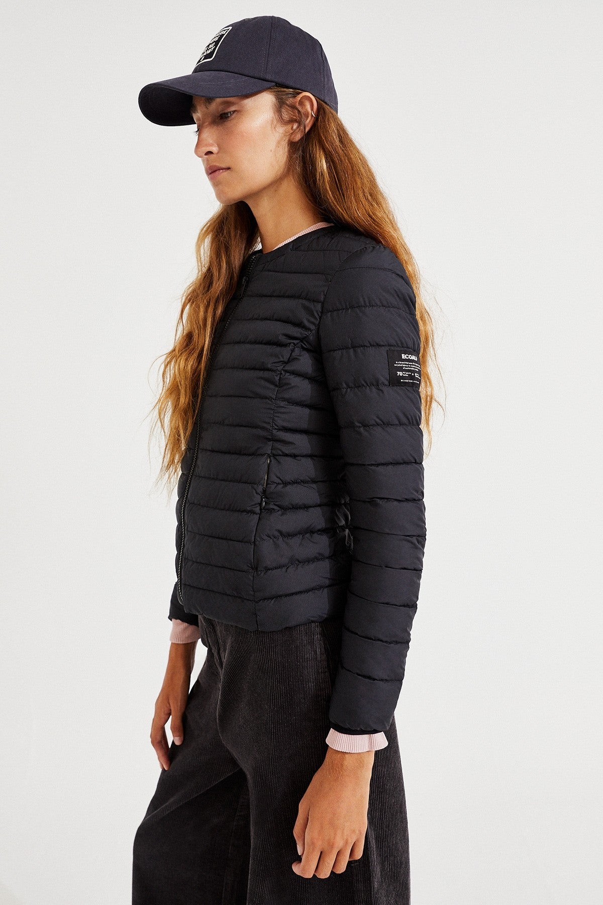 Doudoune noire matelassée recyclée - USUAHIA JACKET