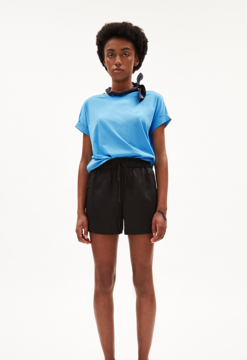 Short noir en tencel - vaanna black
