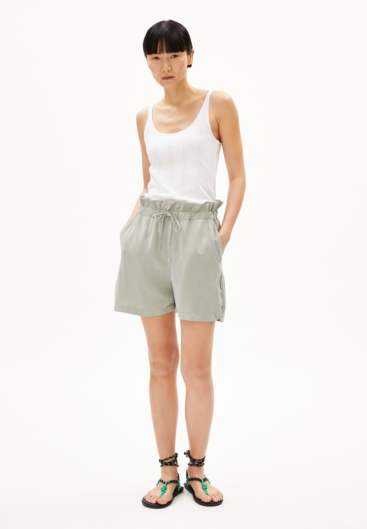 Short en eCOVERO® (par LENZING®) | vert "vaanna lino - seagreen"