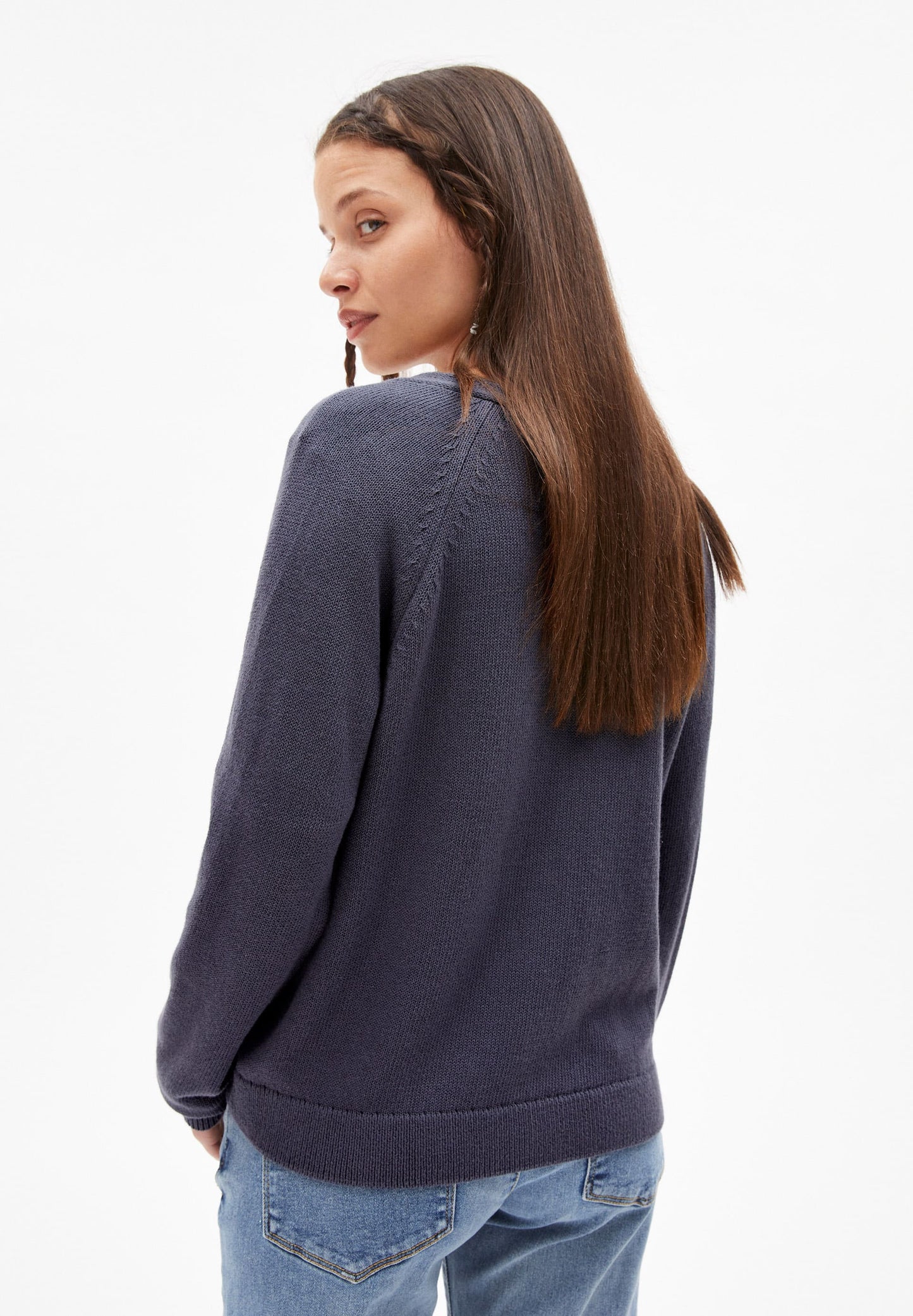 Gilet bleu en coton bio - VANAA indigo
