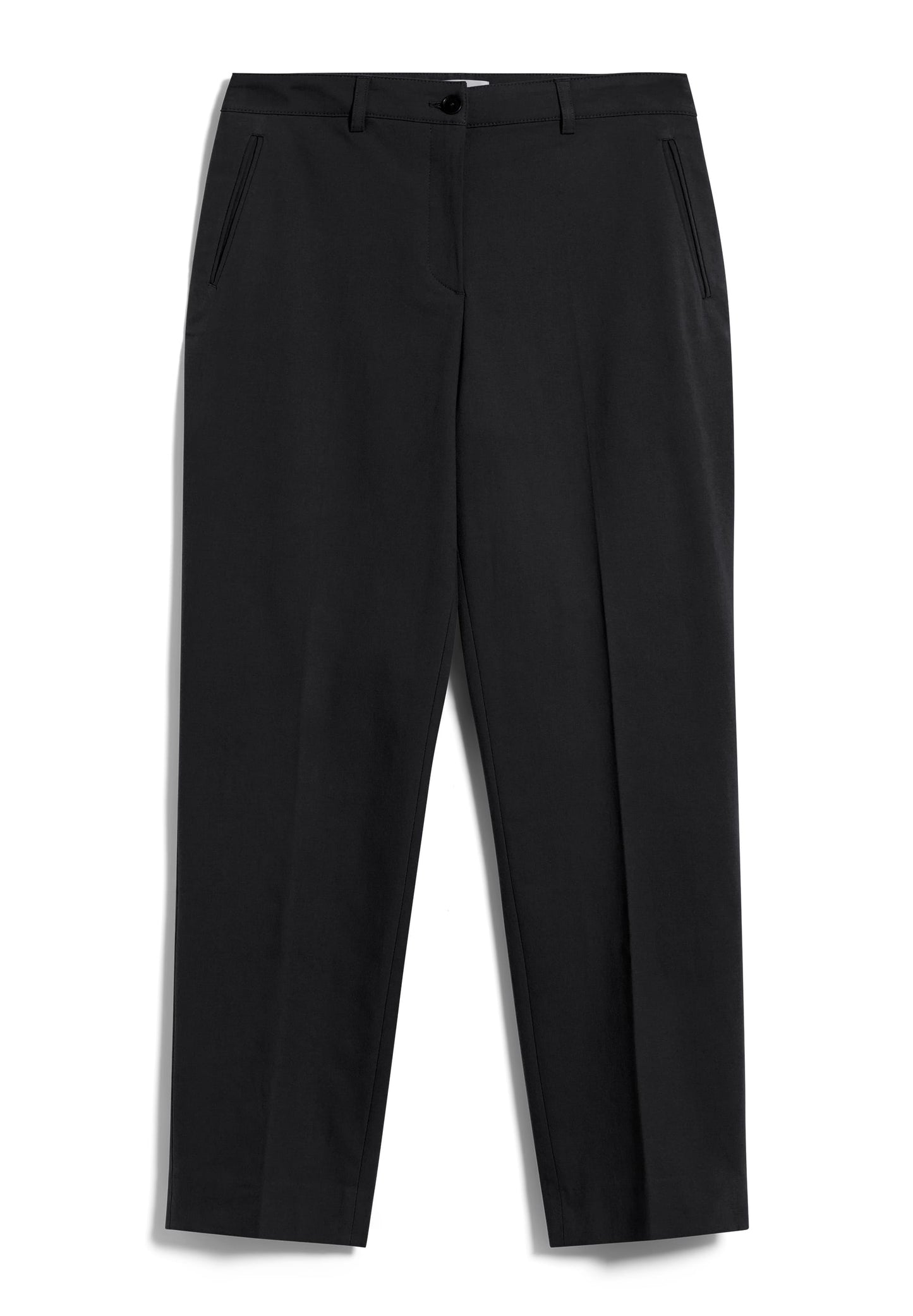 Pantalon carotte noir en coton bio - varmaa brushed black