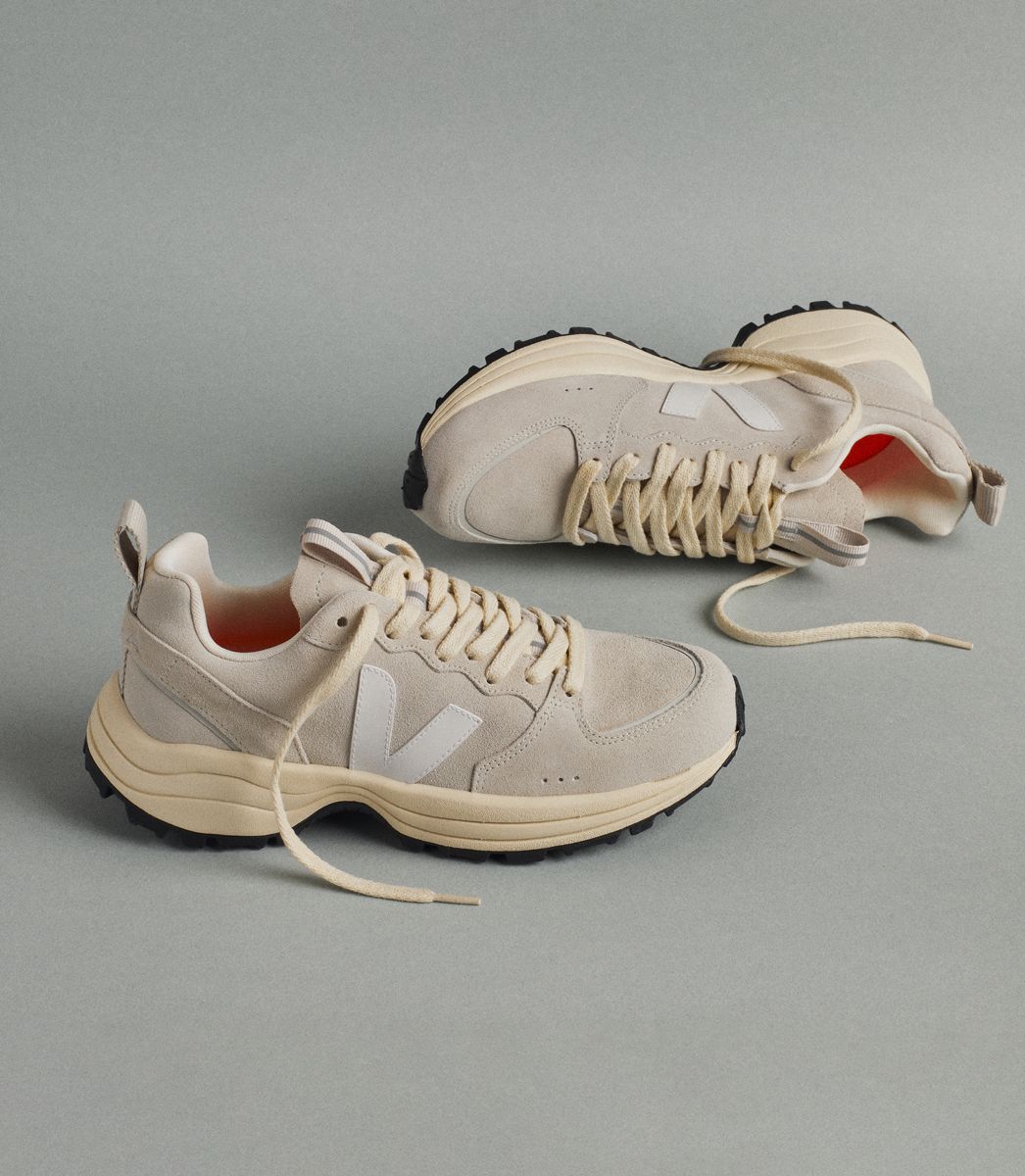 Baskets en suède | blanc "venturi suede natural white"