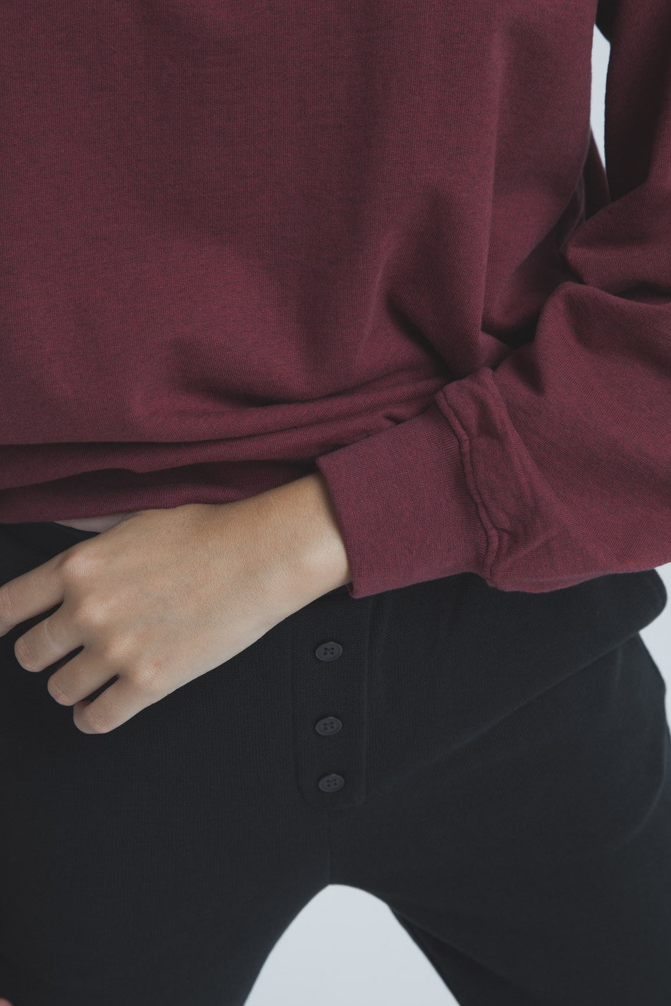 Sweat bordeaux en coton bio Viva las Vegans