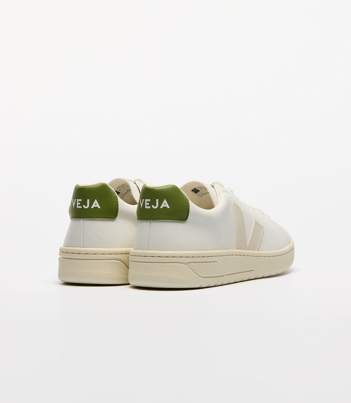 Baskets en coton biologique | blanc "Urca - white_pierre_kiwi"