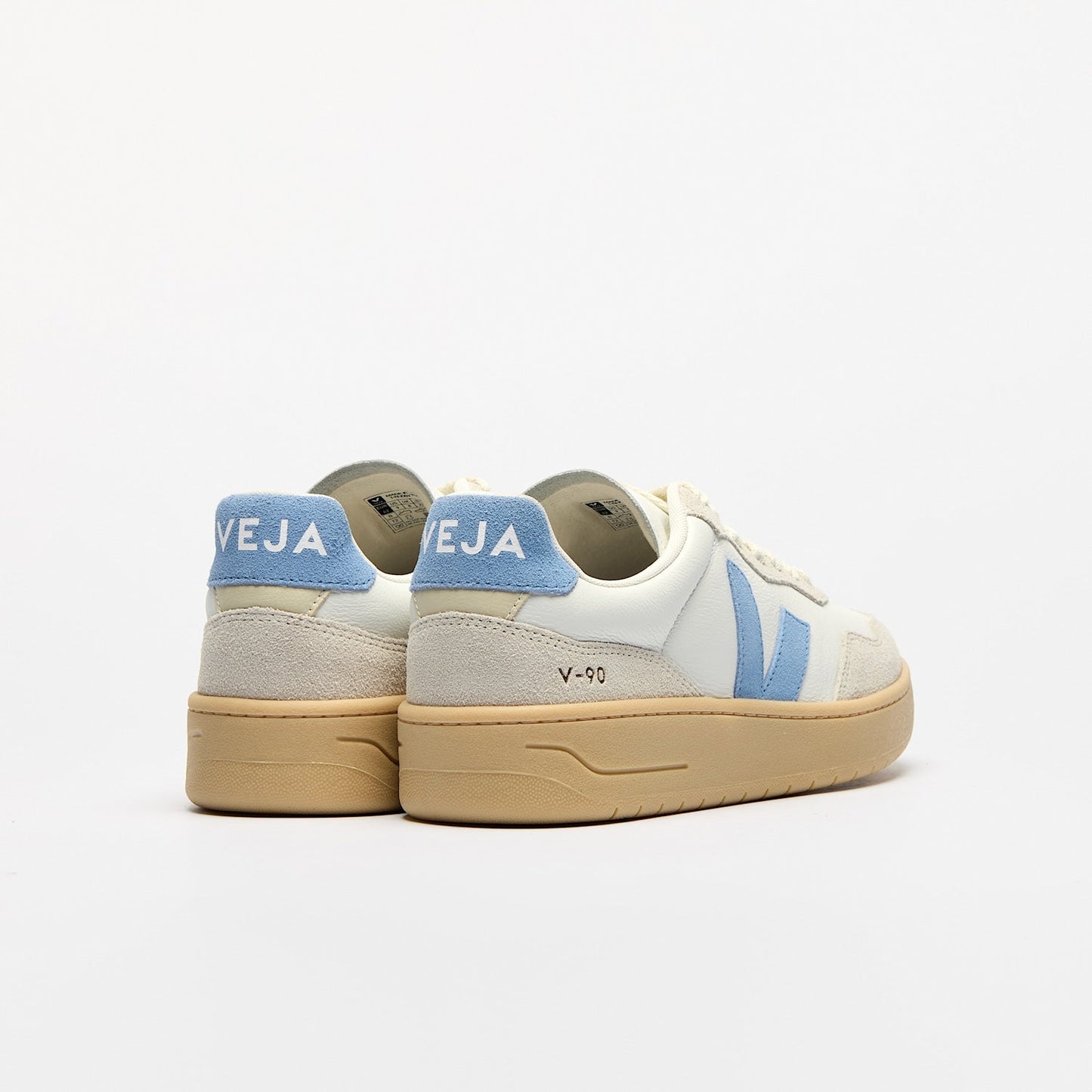 Baskets en caoutchouc recyclé | blanc "V-90 extra-white aqua natural"