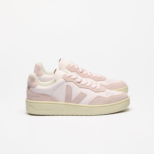 Baskets en suède et cuir certifié | rose "V-90 lassi petale"