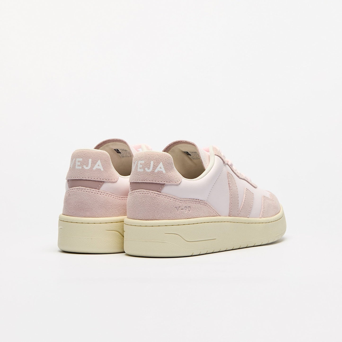 Baskets en suède et cuir certifié | rose "V-90 lassi petale"