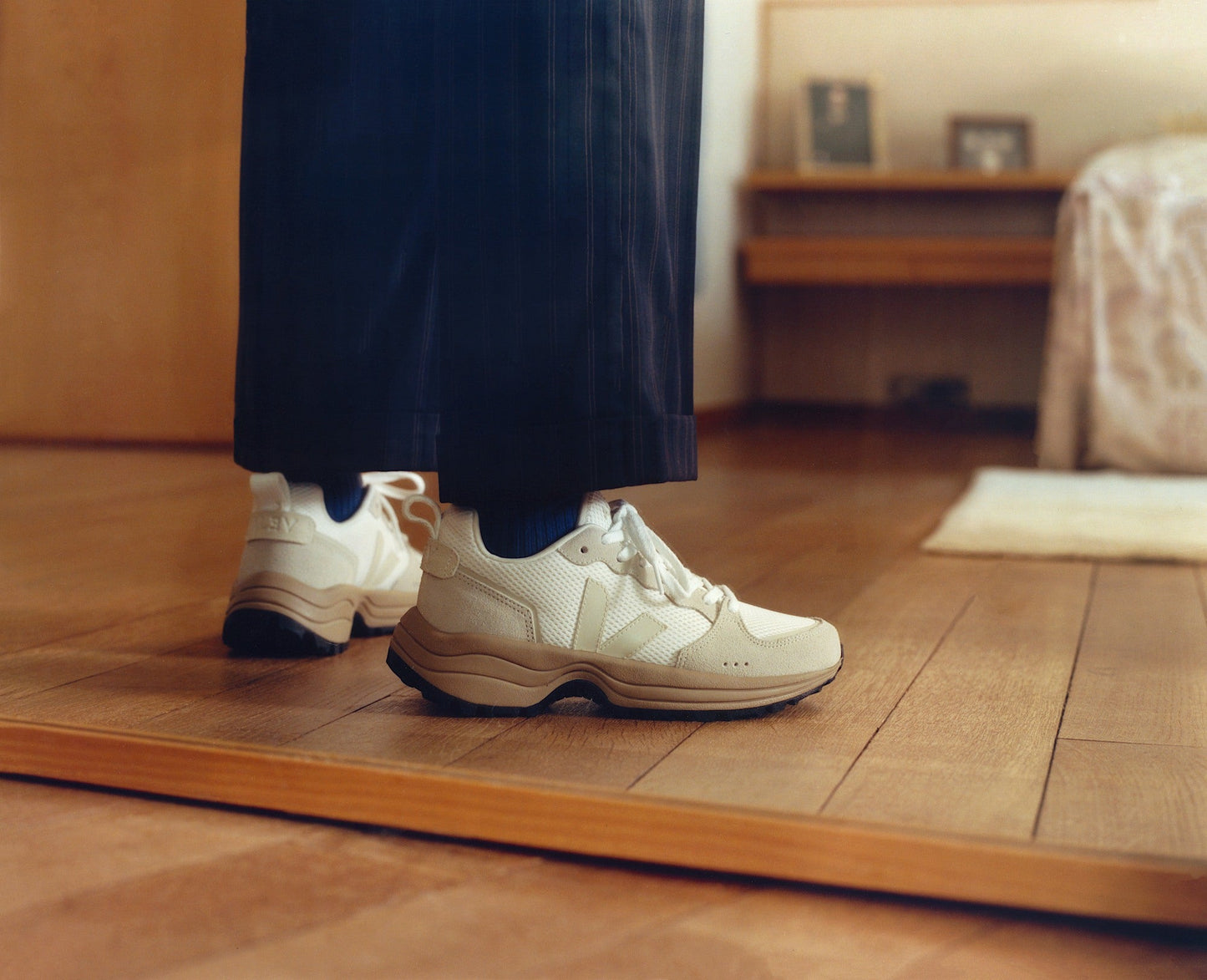 Baskets | Beige "Venturi ii - white pierre dune"