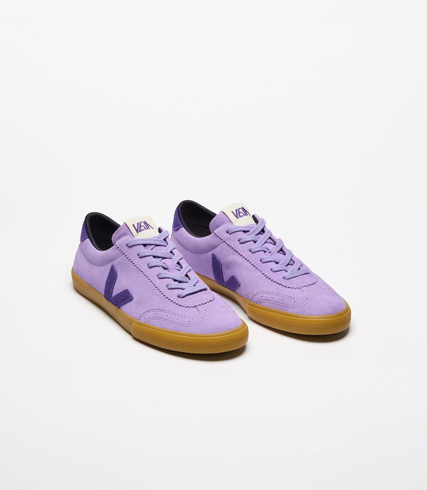 Baskets Volley en suède | violet "lavande purple"