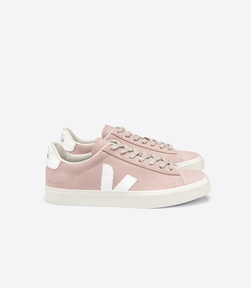 Baskets campo nubuck babe white