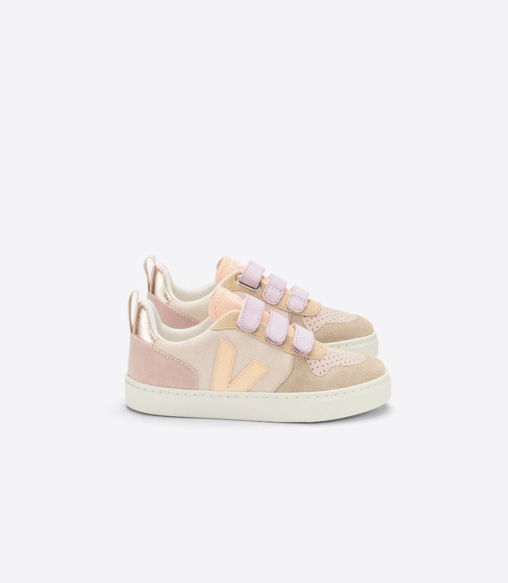Baskets bébé v-10 suede multico sable