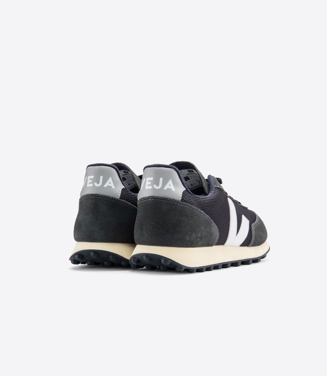 Baskets basses en recyclé | noir "rio branco alveomesh black white oxford grey"