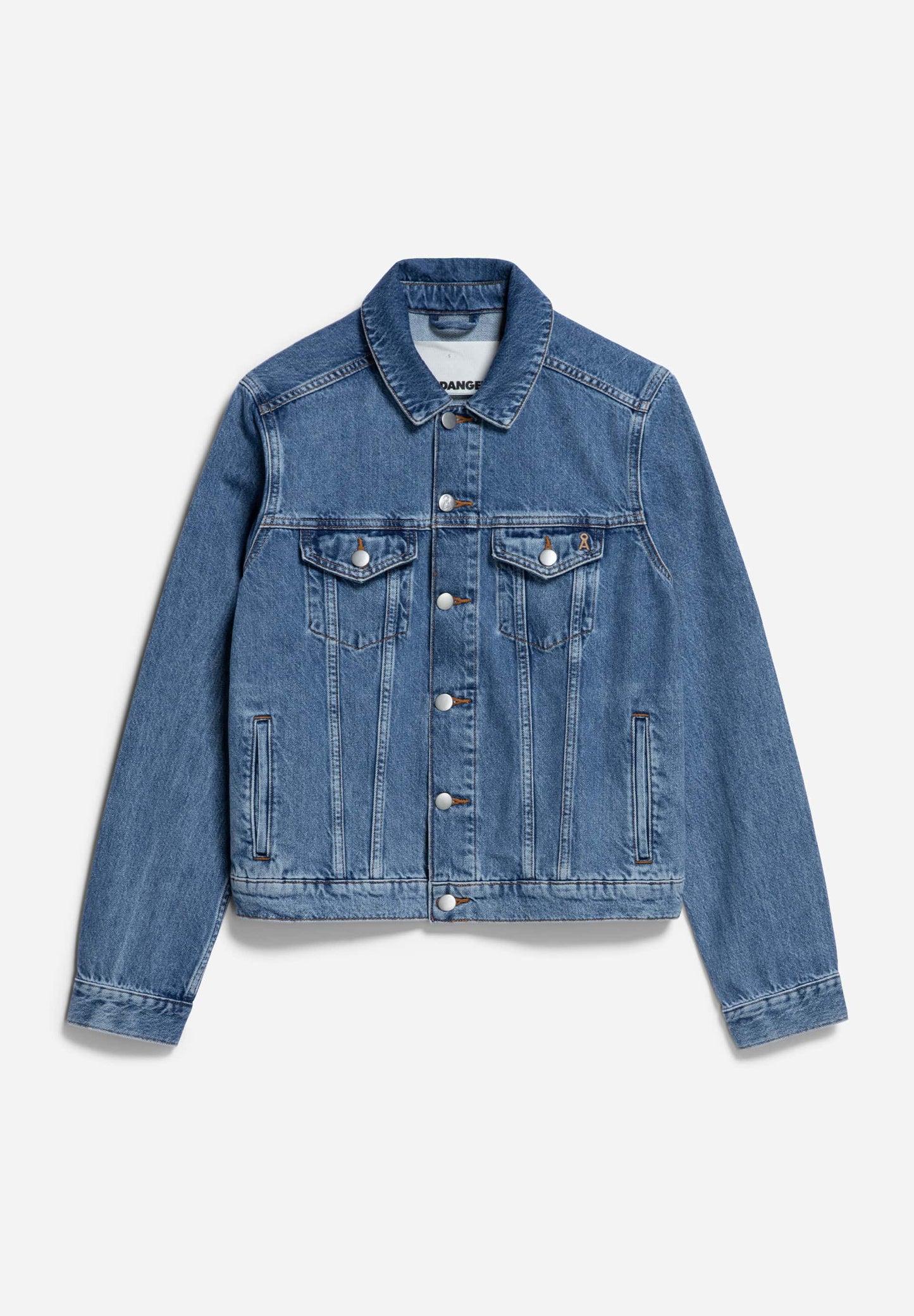 Veste en jean en coton bio et recyclé | Bleu dévalvé "velitaa retro true used wash"