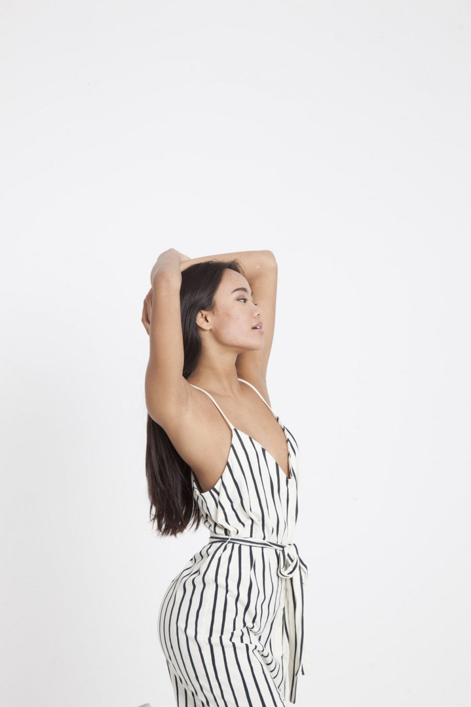 Combishort rayée en coton bio