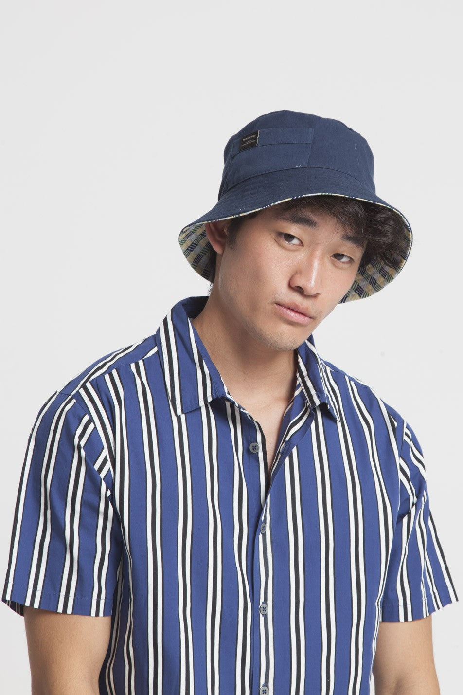 Chemise manches courtes rayée en coton bio - Tom