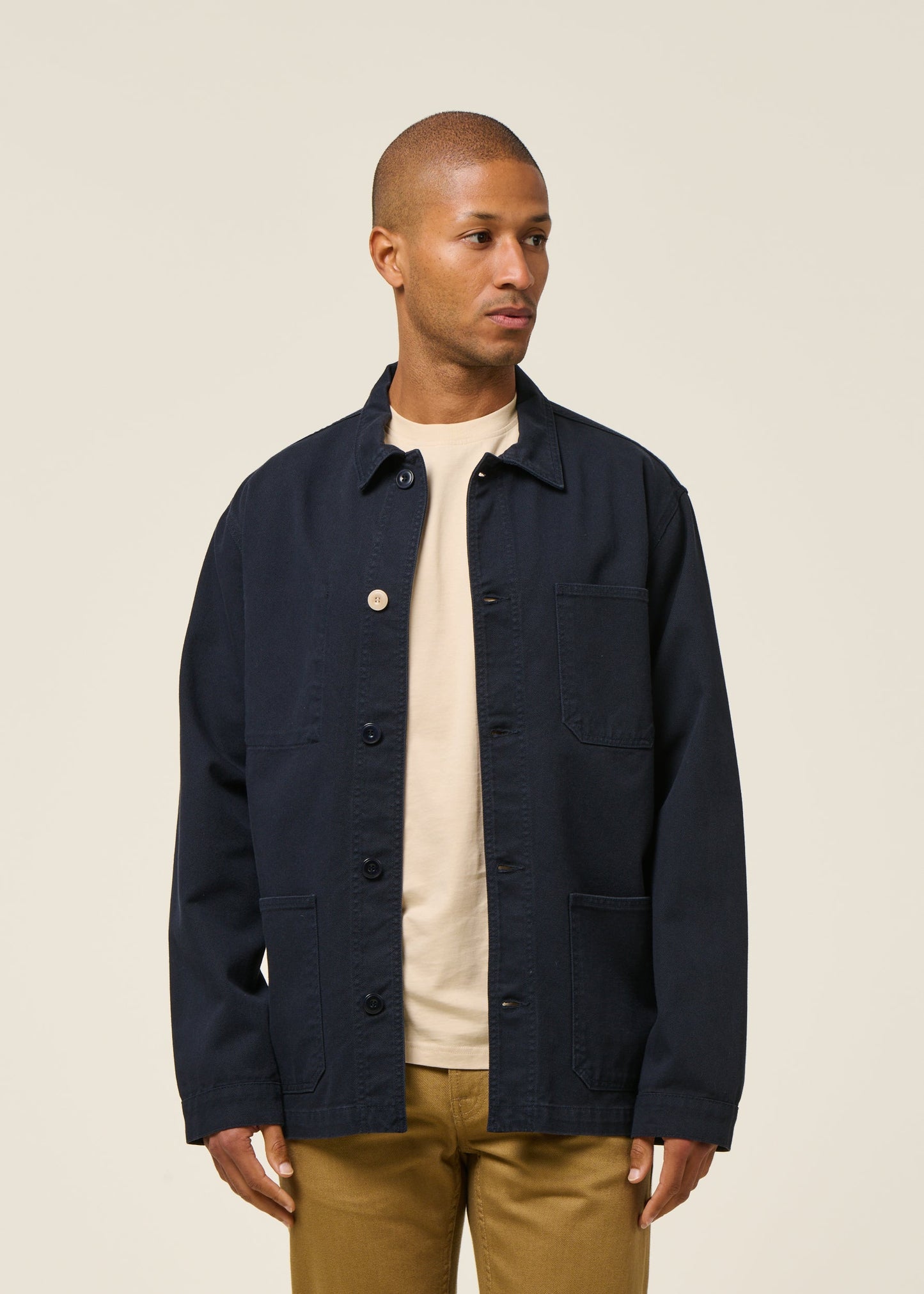 Veste en coton bio | marine "heart sergi jacket"