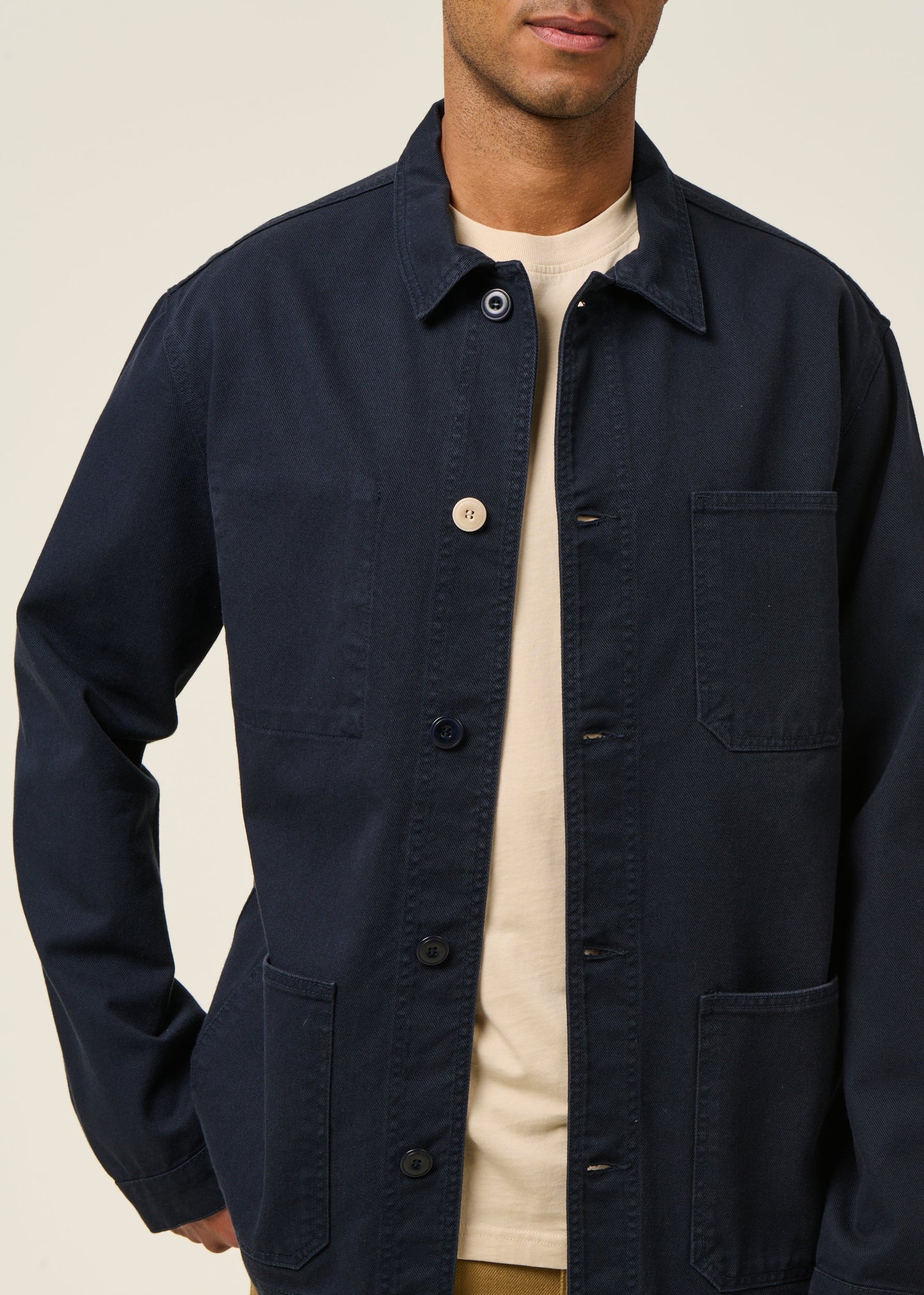 Veste en coton bio | marine "heart sergi jacket"