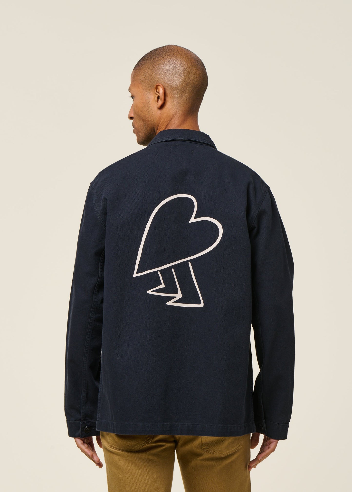 Veste en coton bio | marine "heart sergi jacket"