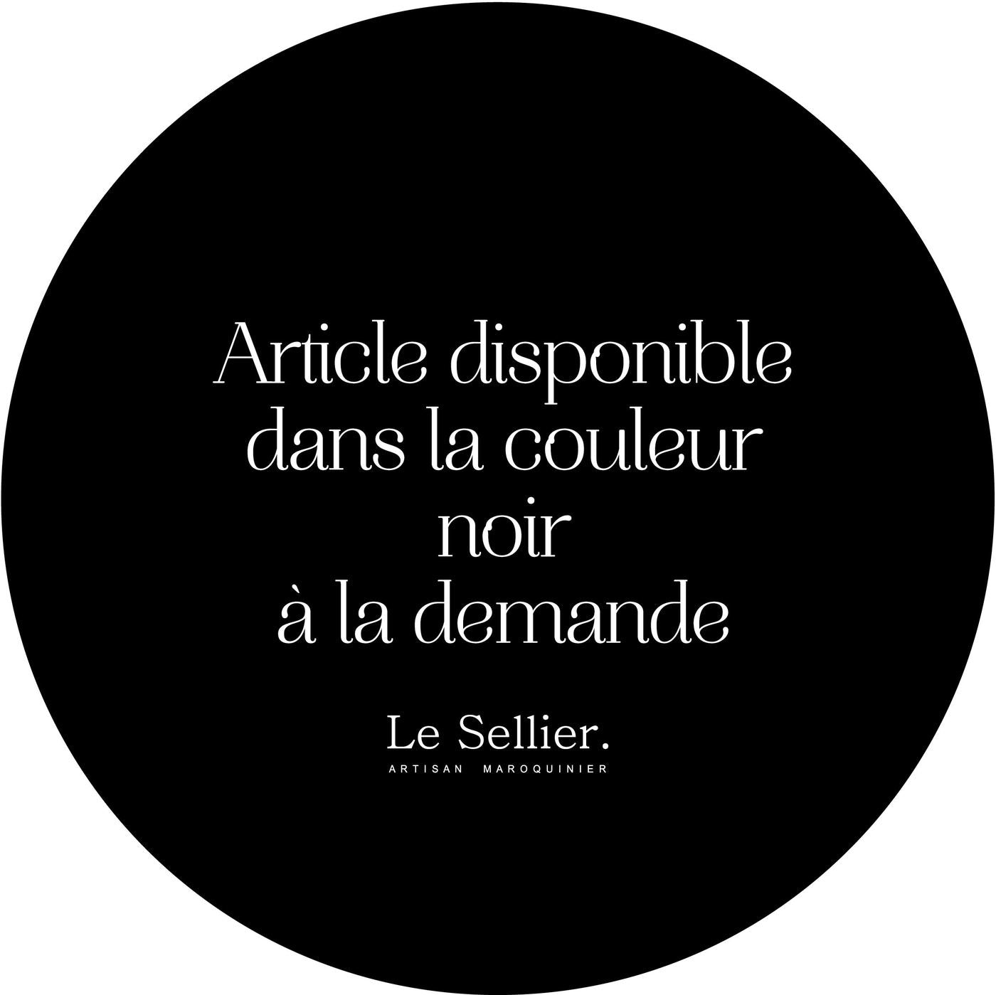 Ceinture noire en cuir - 350 noir