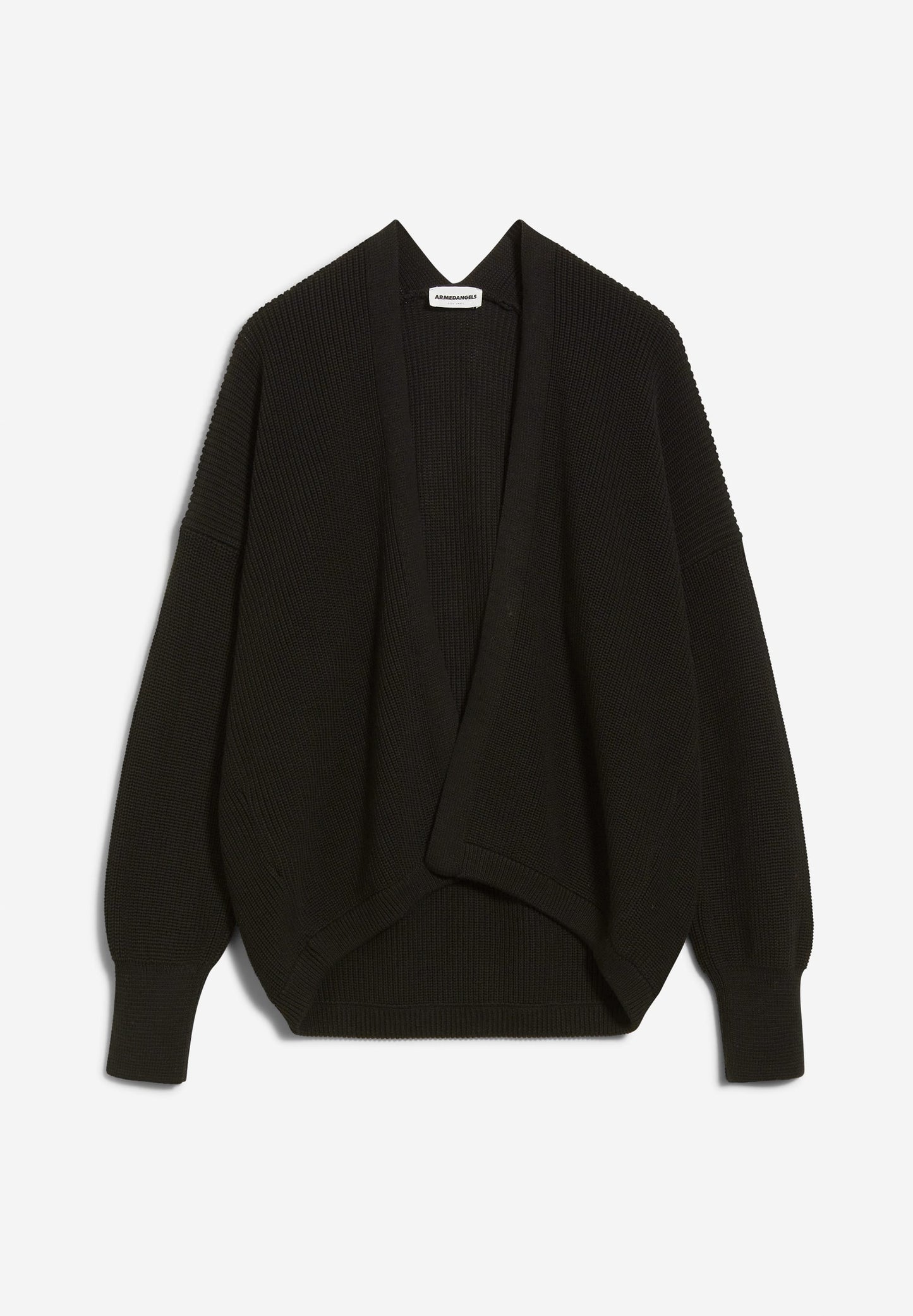 Cardigan noir en coton biologique - vildanaa soft black