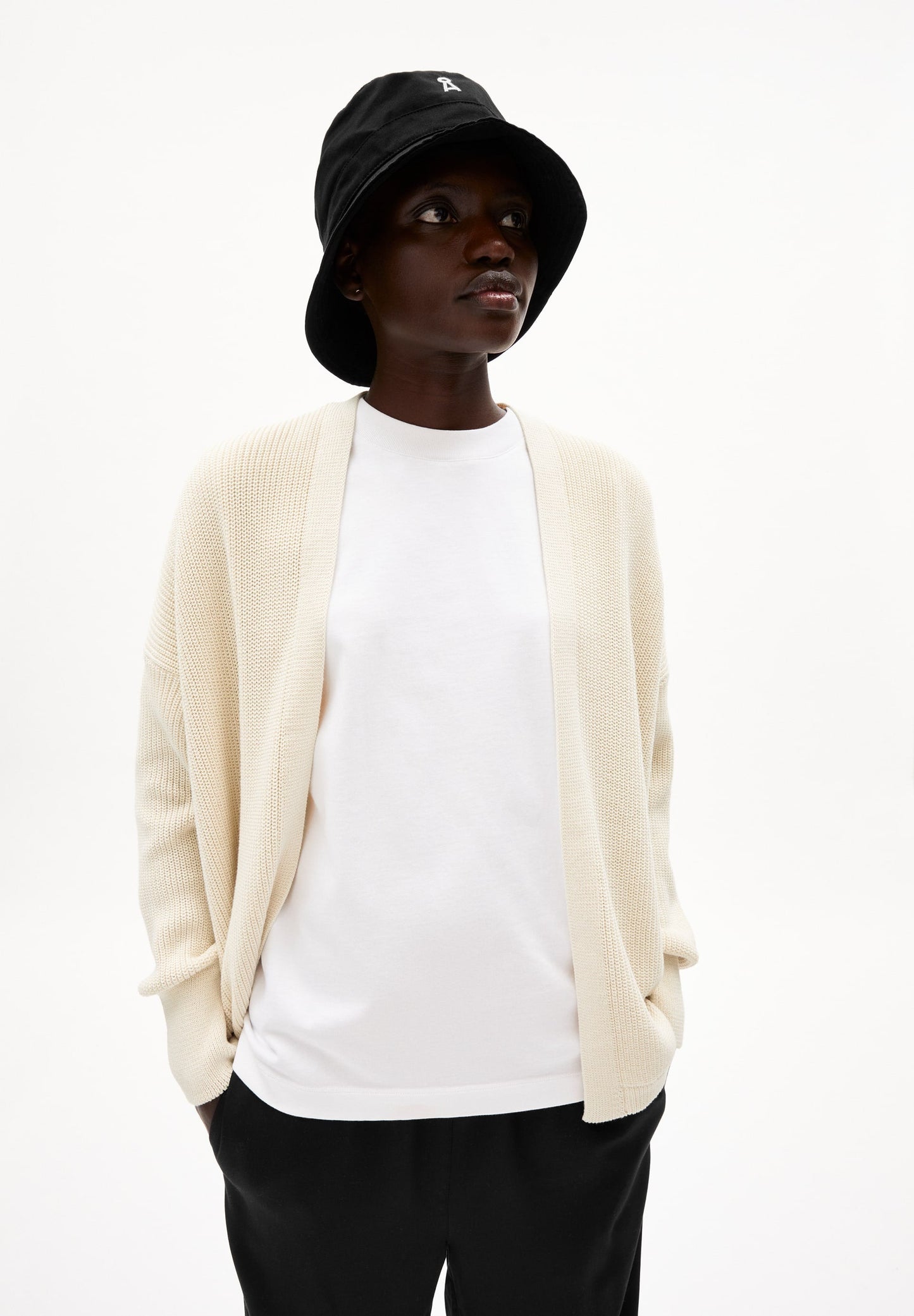 Cardigan en coton biologique non teint - vildanaa soft undyed