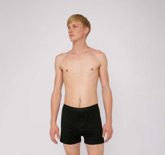 Pack 2 caleçons en tencel | noir "Lite Boxer Shorts 2-pack black"