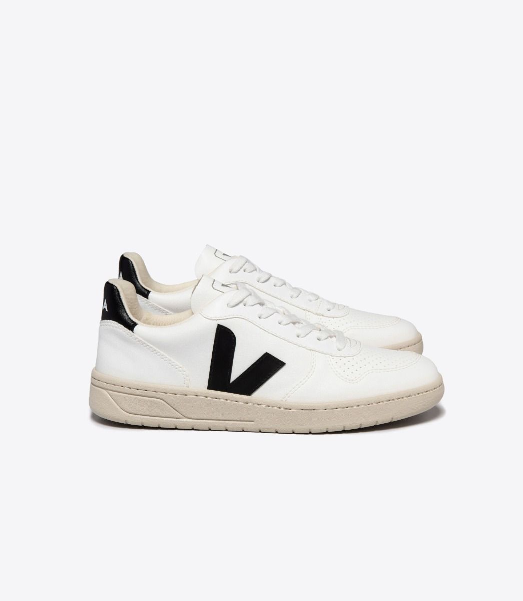 Baskets basses en cwl | blanc et noir "v-10 cwl white black"