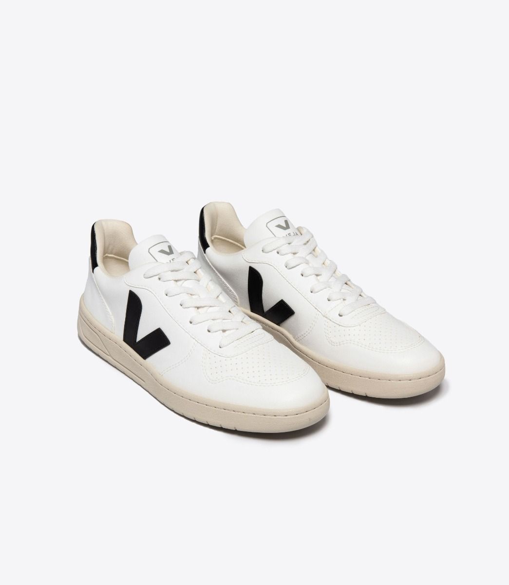 Baskets basses en cwl | blanc et noir "v-10 cwl white black"