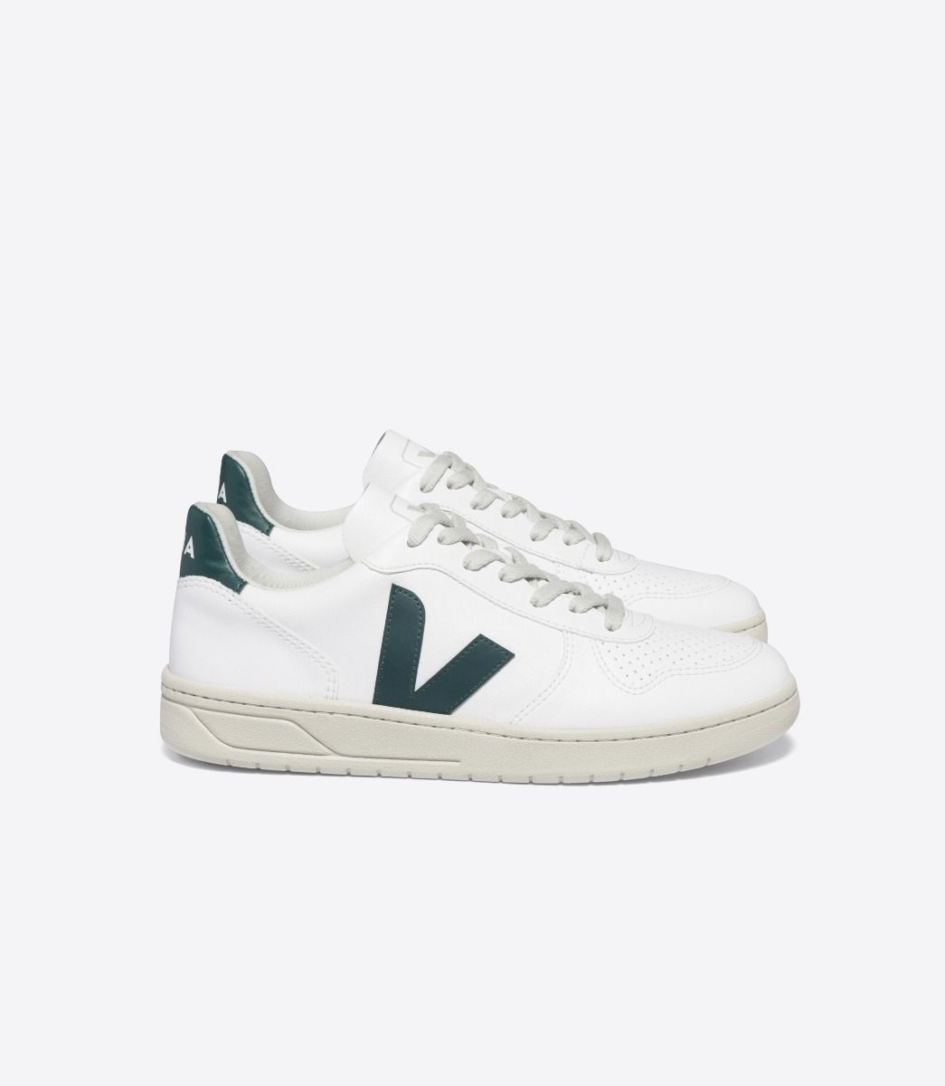 Baskets en C.W.L | Blanc et vert "v-10 cwl white brittany"