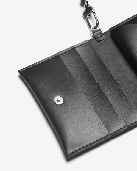 Porte-monnaie noir en matières recyclées - wallet black