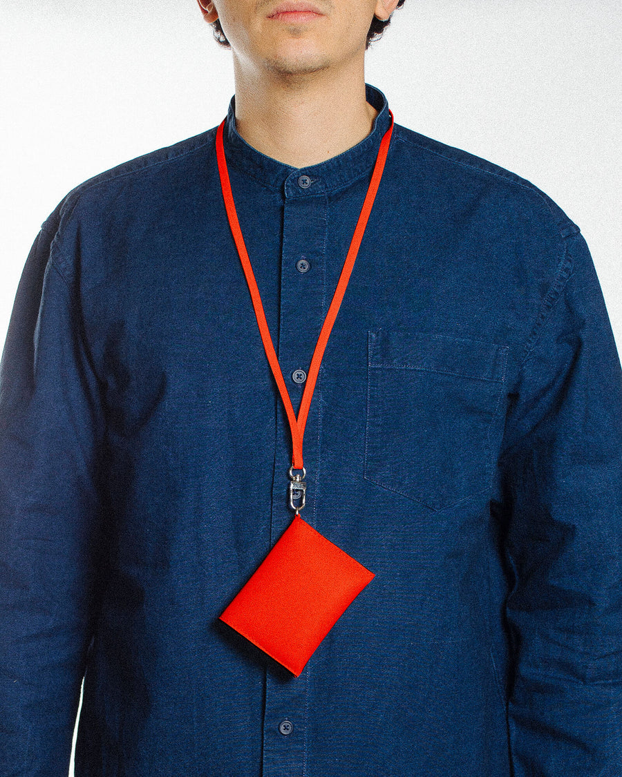 Porte-monnaie rouge en matières recyclées - wallet red