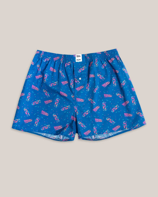 Caleçons à motifs en coton bio - bttf hover boxer blue
