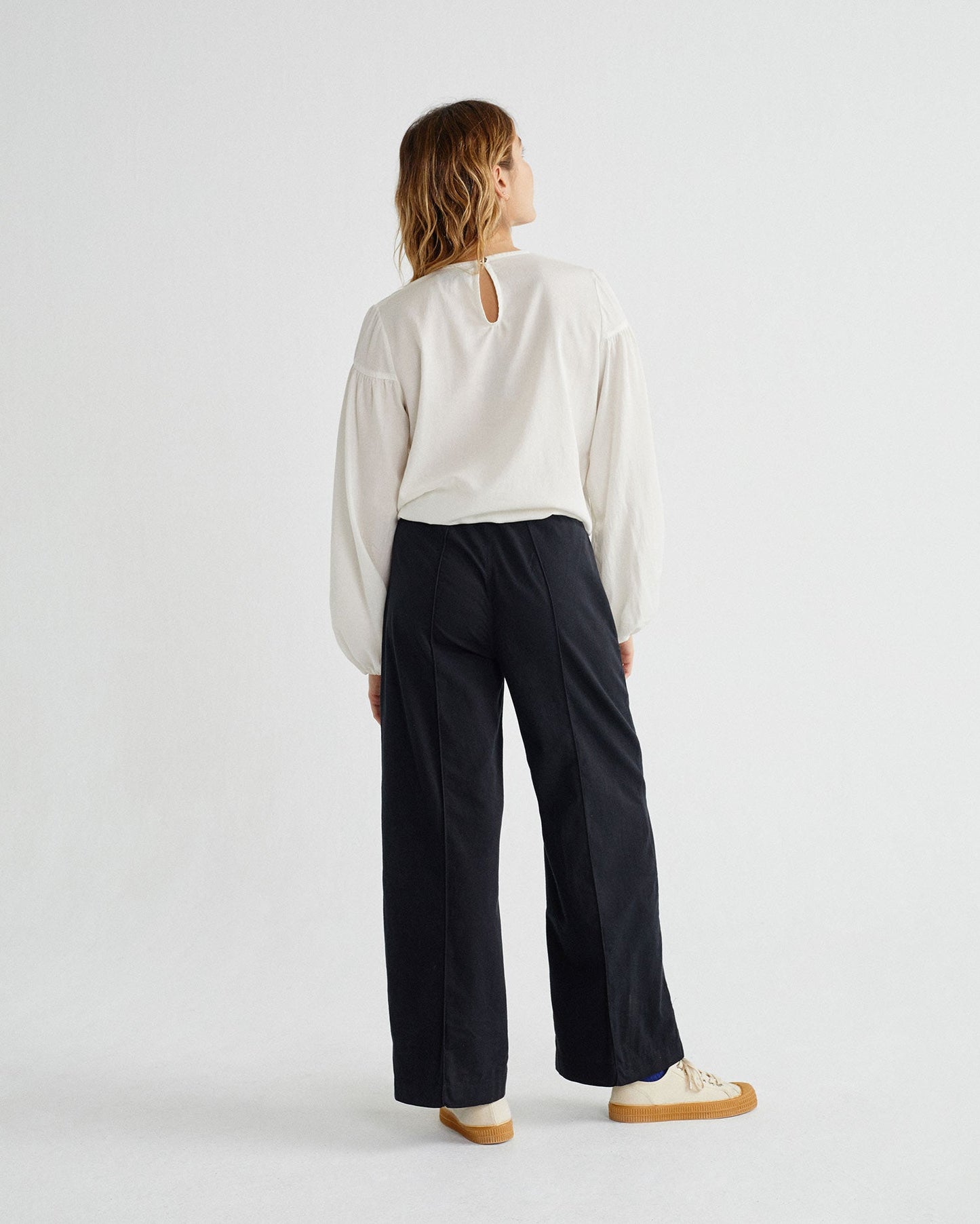 Blouse blanche en coton bio - Boann