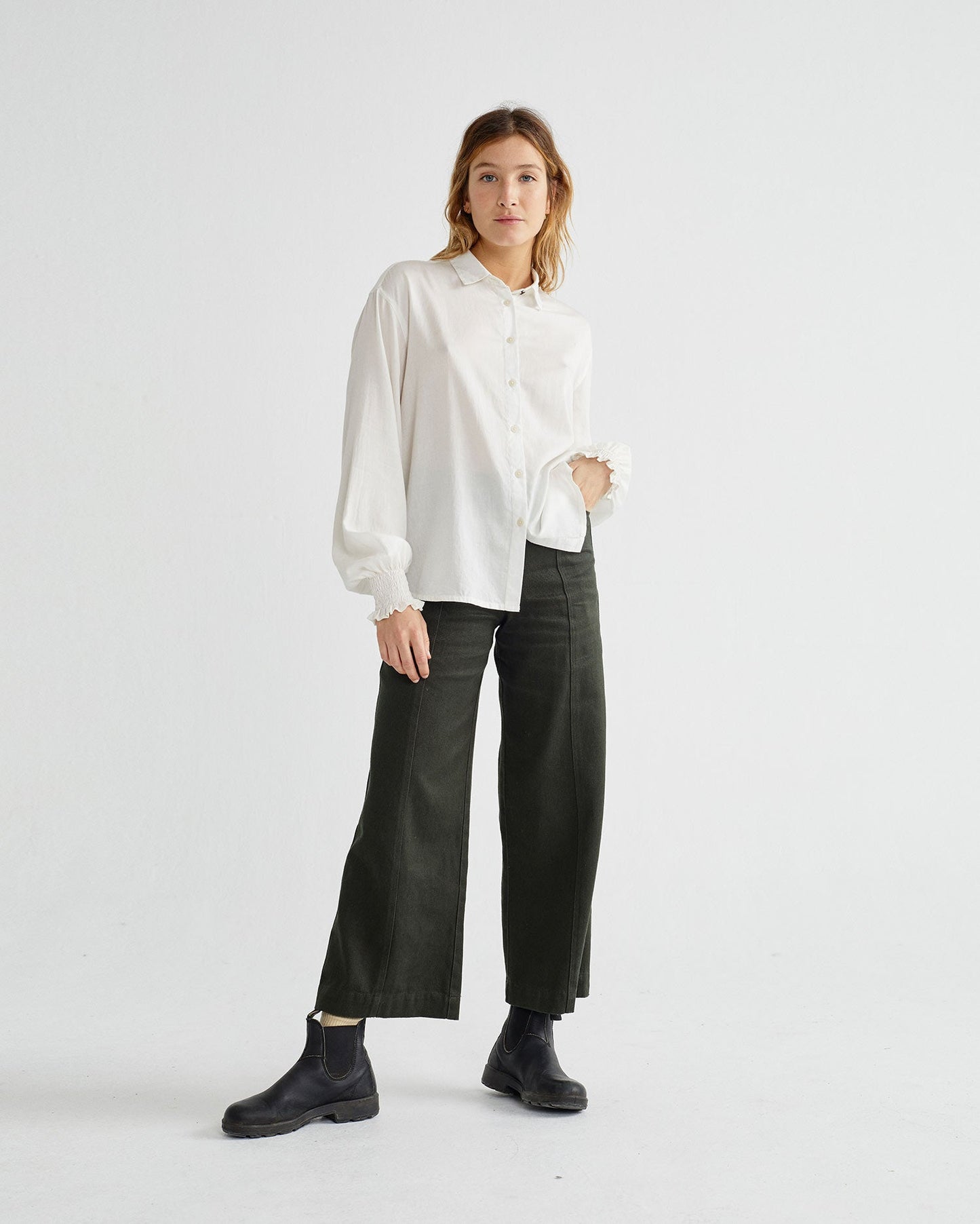 Chemise blanche en coton bio - Ceres