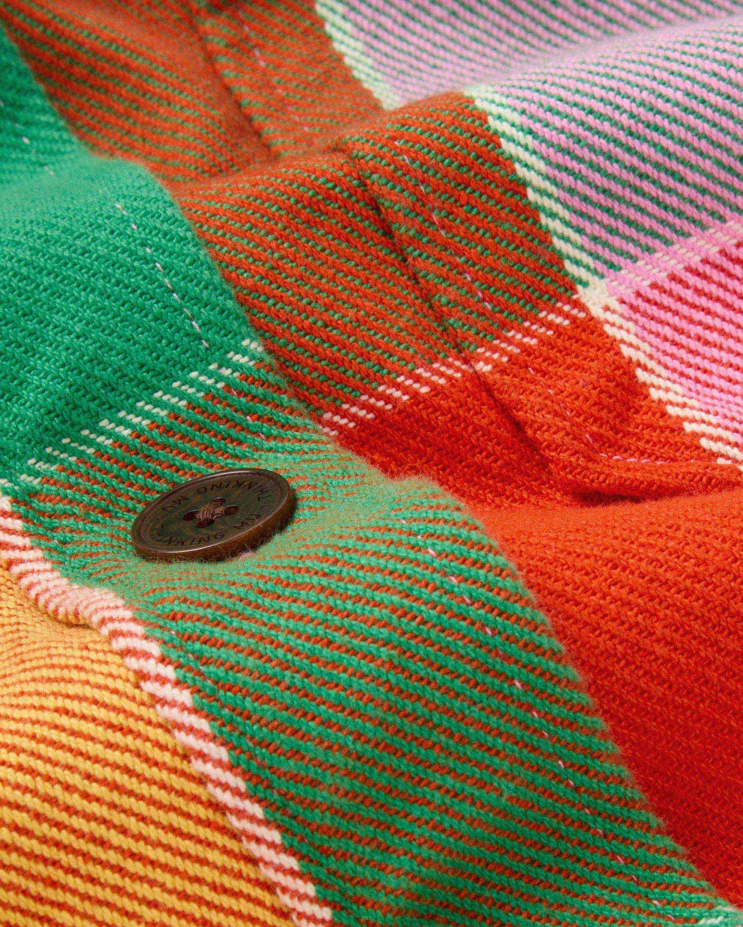 Veste à carreaux en coton bio | Multicolore "art blanket norita jacket"