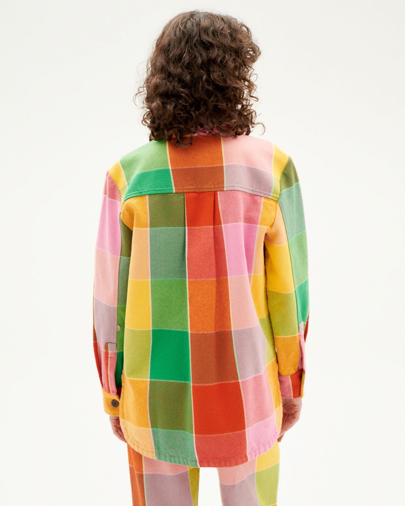 Veste à carreaux en coton bio | Multicolore "art blanket norita jacket"