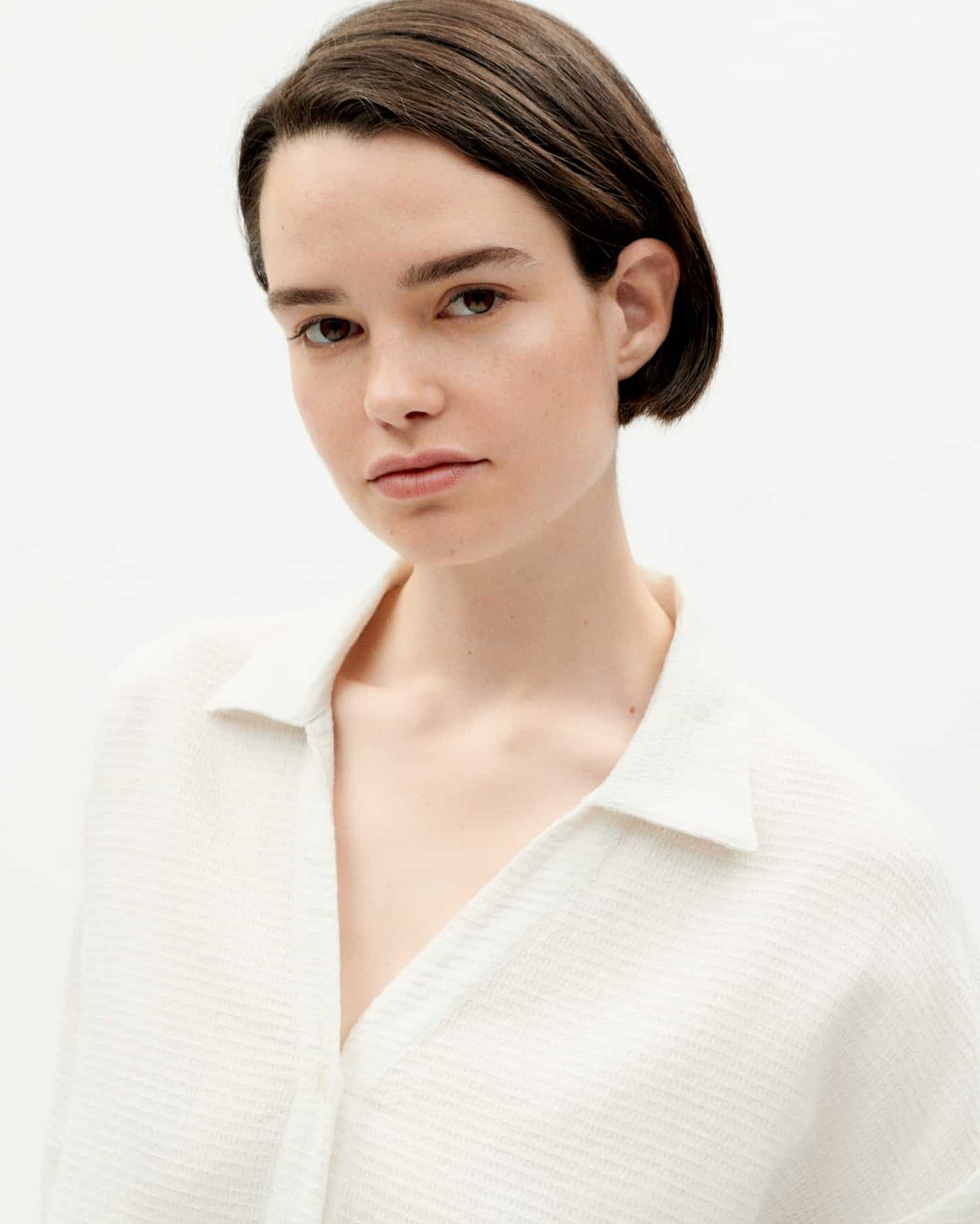 Chemise en coton bio | Écru "undyed loop margaret blouse"