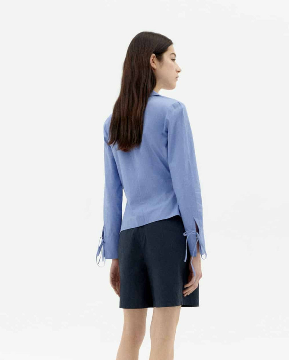 Blouse en coton bio | bleu "persian blue lenie blouse - blue"
