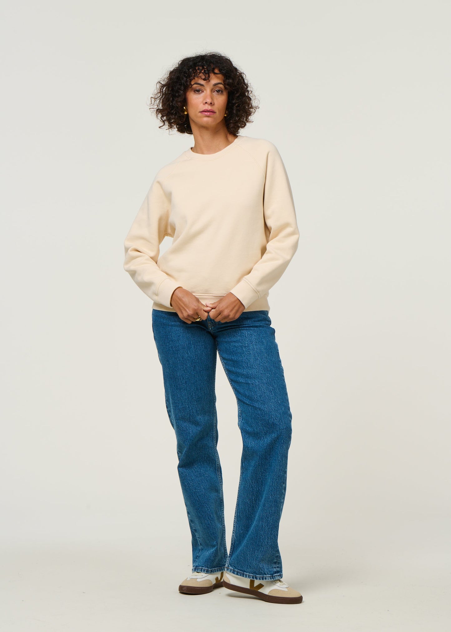 Sweat en coton bio | écru