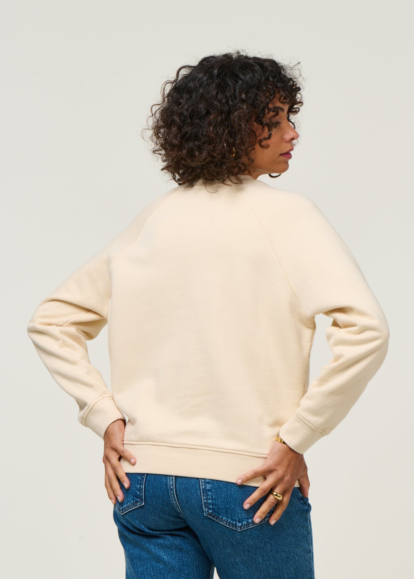 Sweat en coton bio | écru