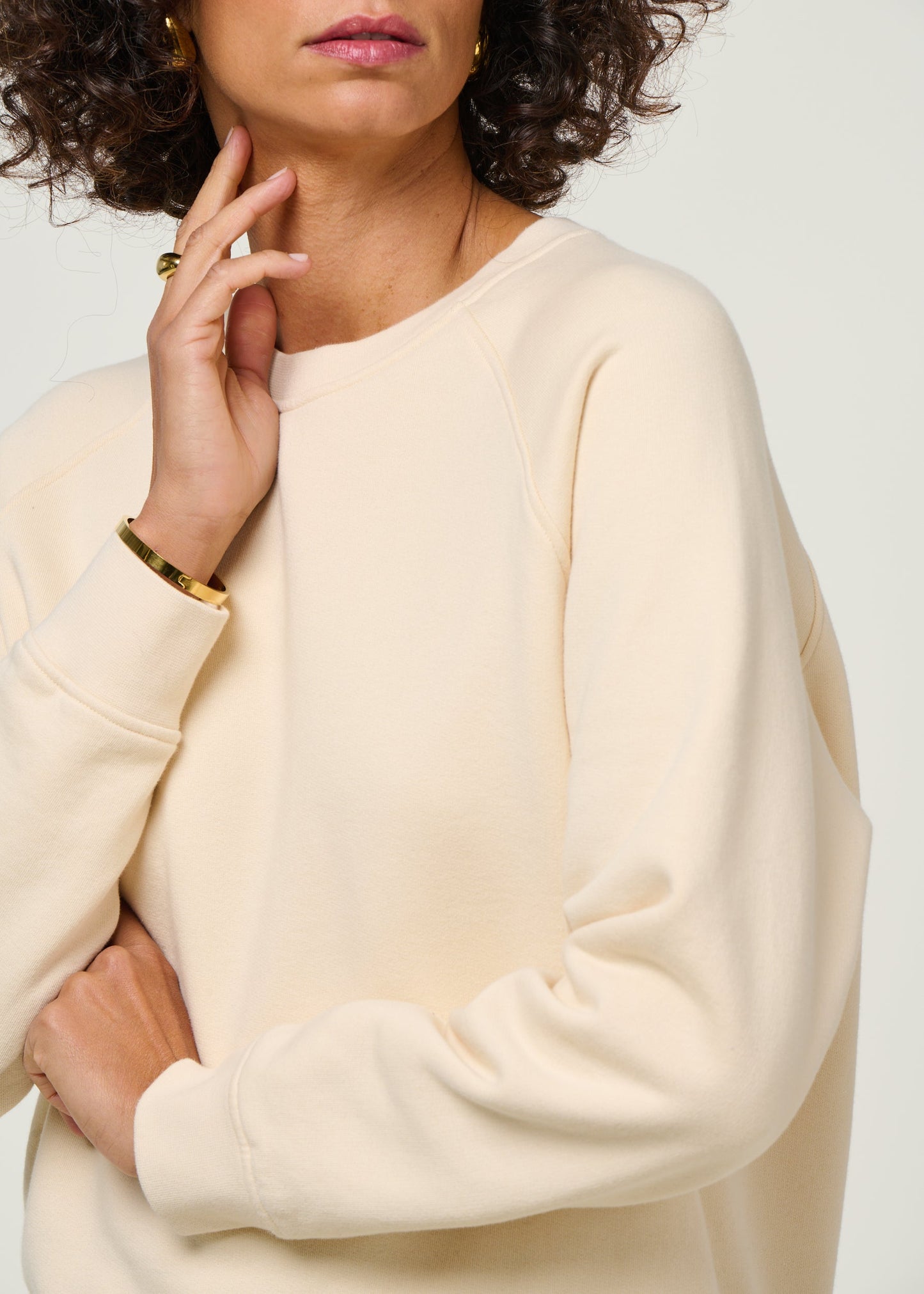 Sweat en coton bio | écru