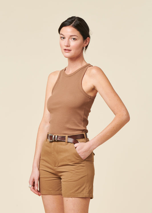 Short en coton biologique | "gale boyfriend mid-rise"