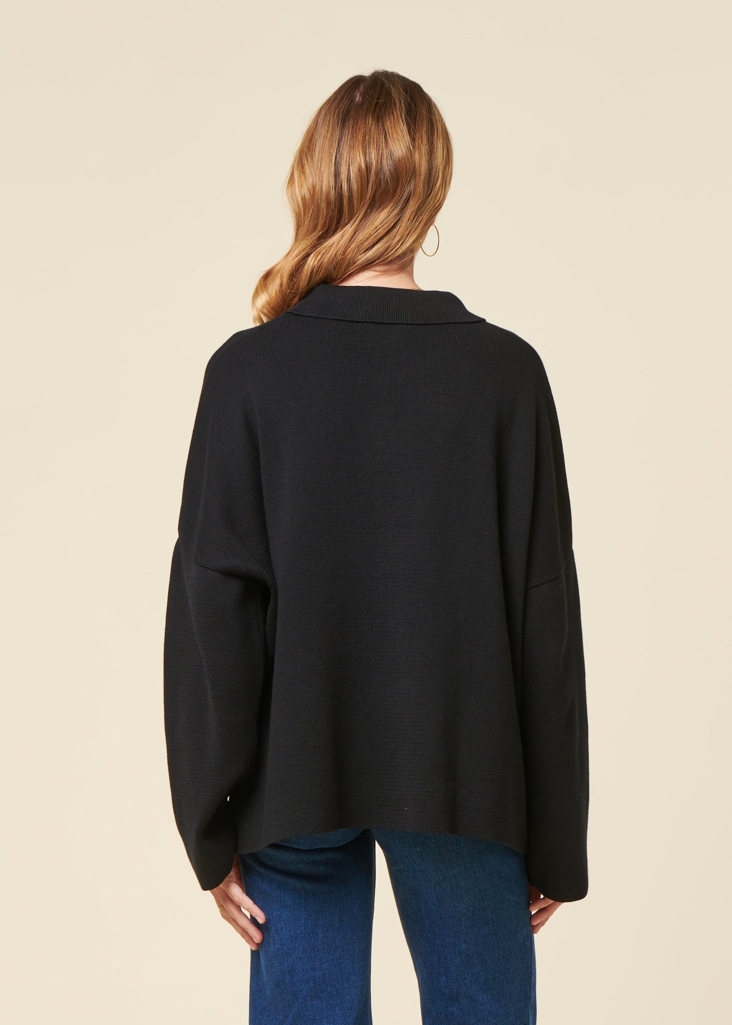 Gilet en coton bio | noir "anjo - black"