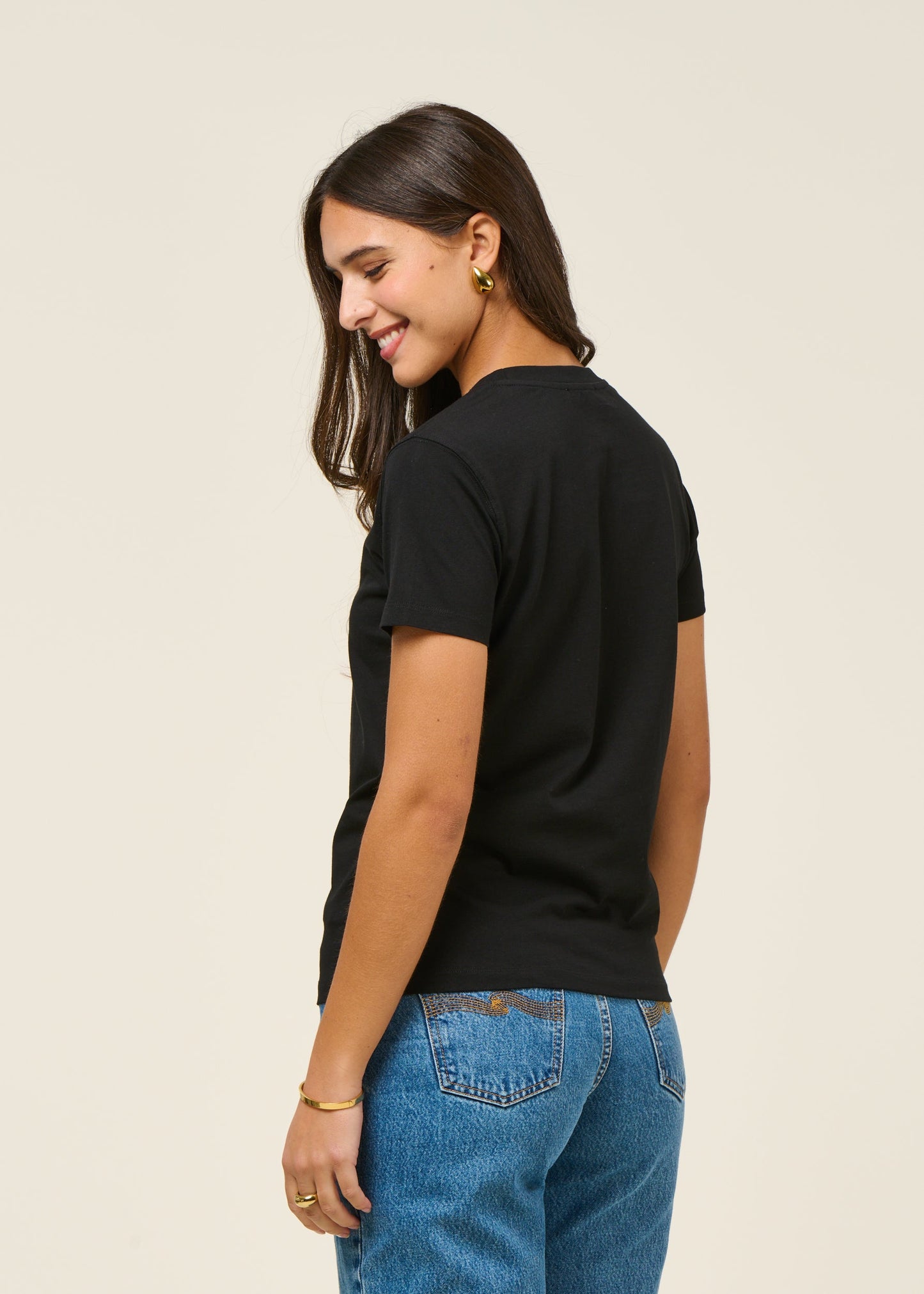 T-shirt en coton bio | noir