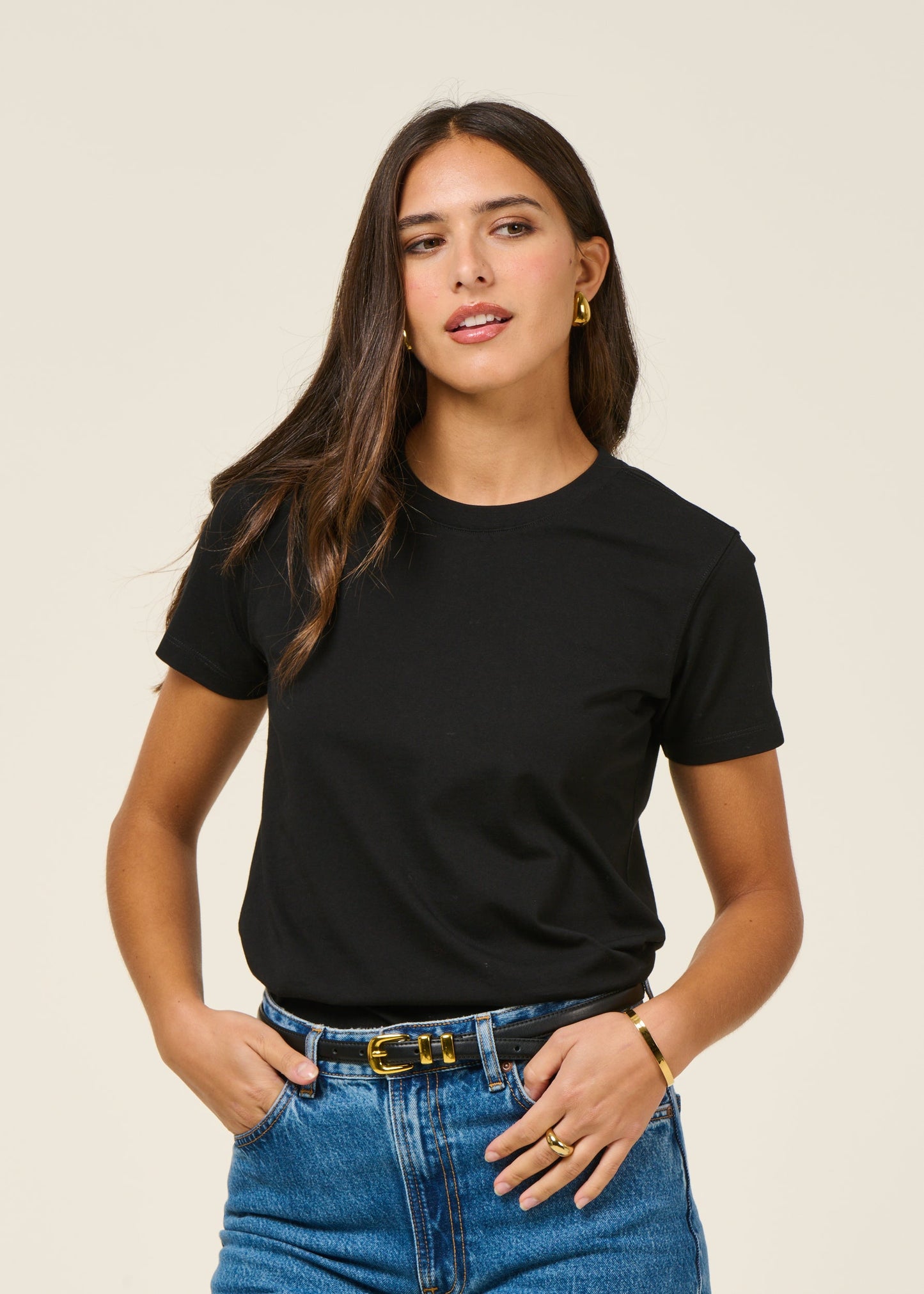 T-shirt en coton bio | noir