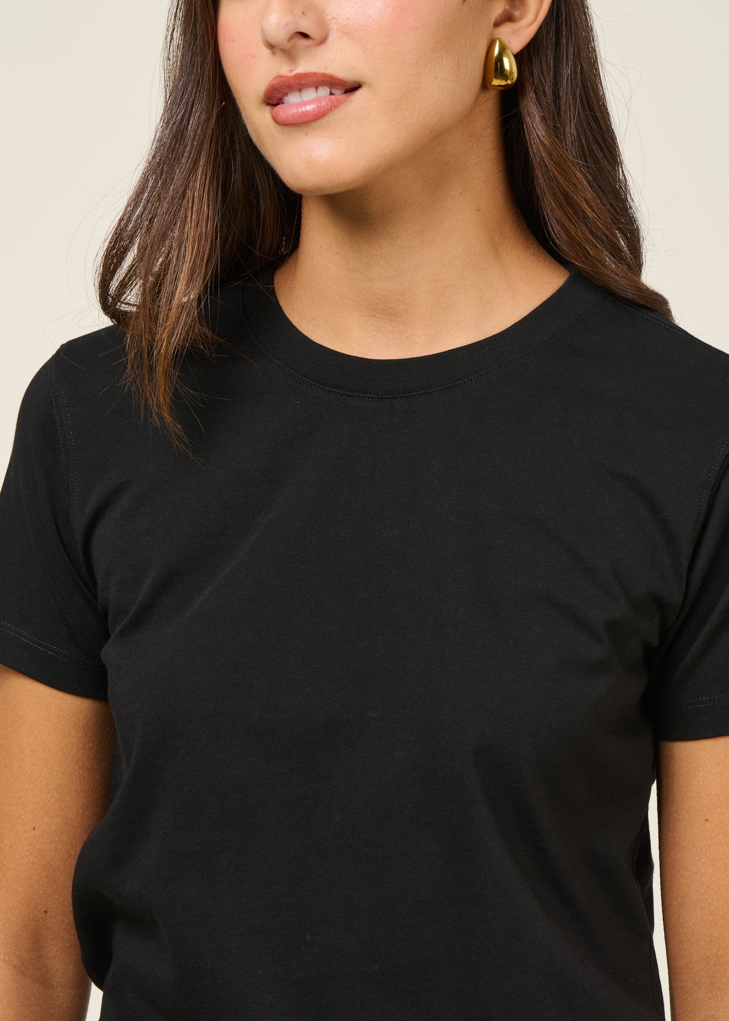 T-shirt en coton bio | noir