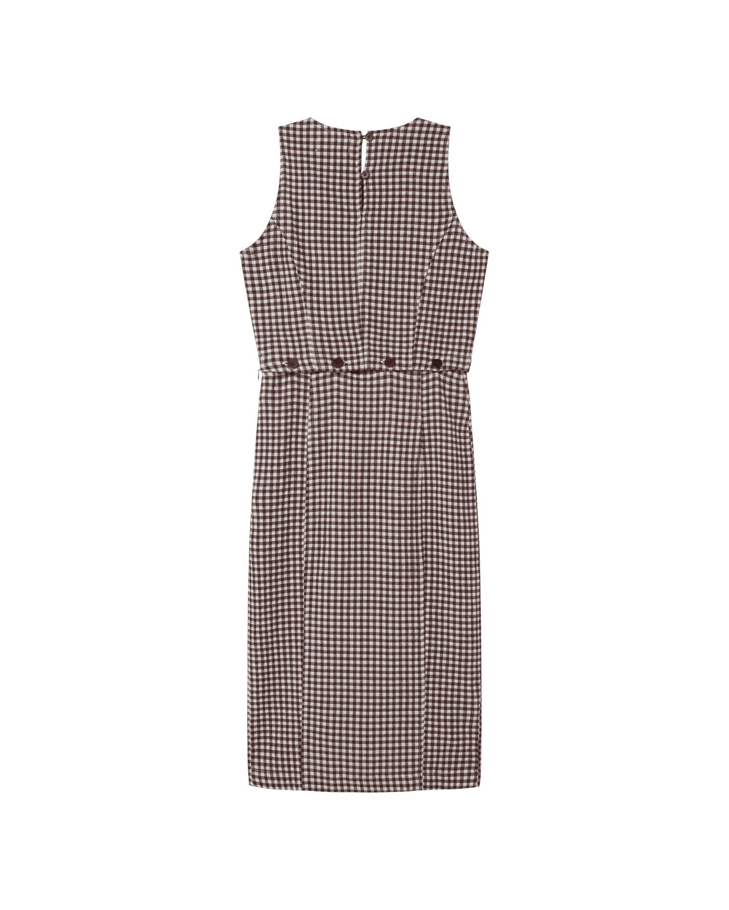 Robe 3 en 1 en coton bio | marron "chocolate seersucker wila dress"