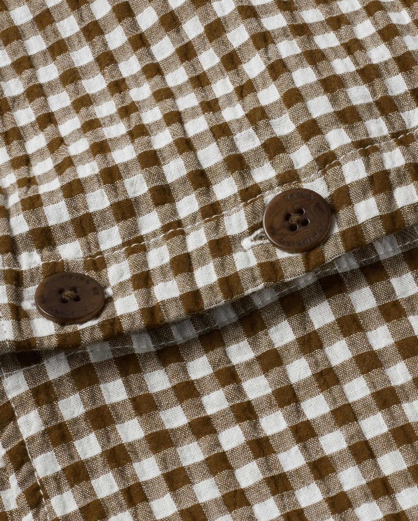 Robe 3 en 1 en coton bio | marron "chocolate seersucker wila dress"