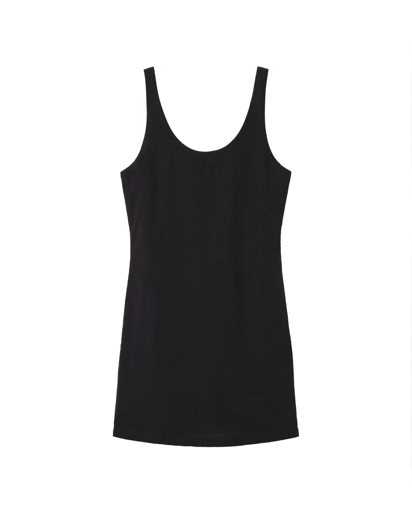 Robe short en coton bio | noir "black mae dress"